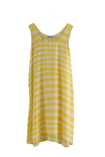 HSS12 WONDER BORDER CHEESY TANK DRESS - VARIOUS